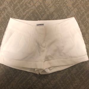 Express Women’s white dress shorts